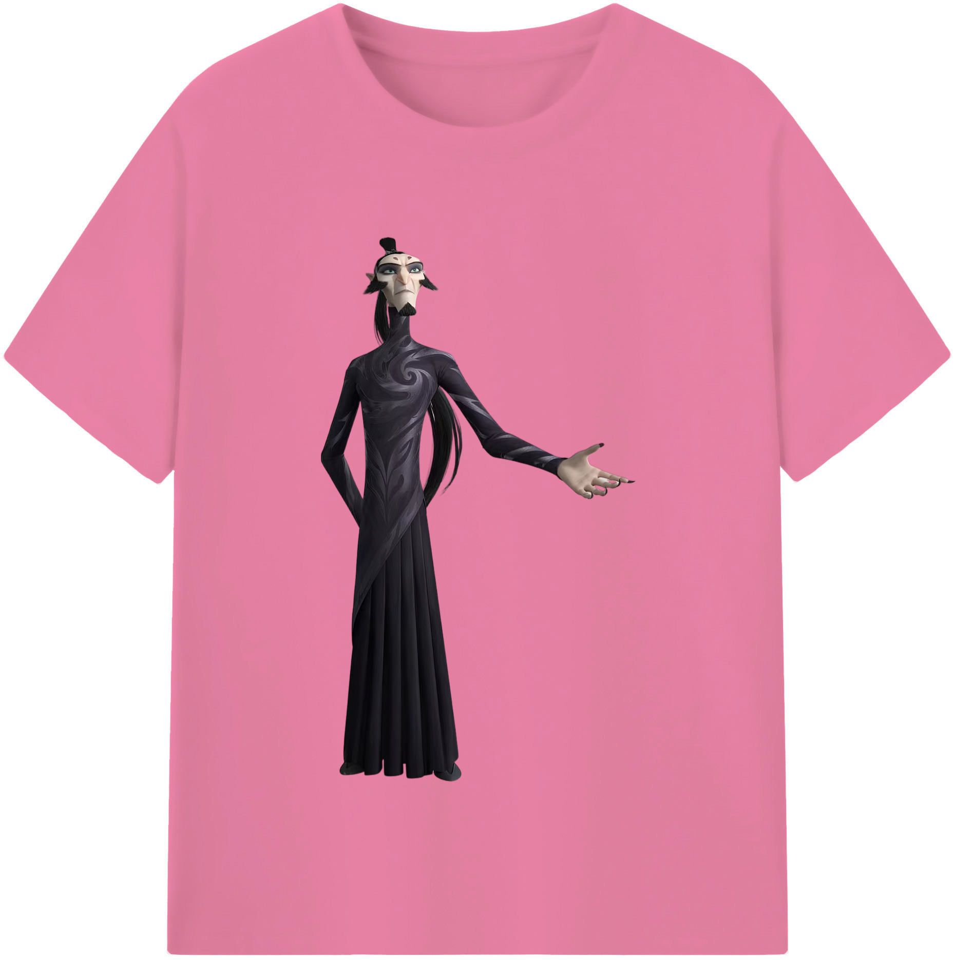 （画像用） Ne Zha 2 ナタ 魔童の大暴れ 綿100％半袖Tシャツ（フロントプリント）